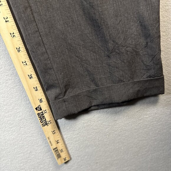 Hugo Boss Classic Dress Pants Mens 36x32 Virgin Wool Cuffed USA Made James Brown - Picture 4 of 10